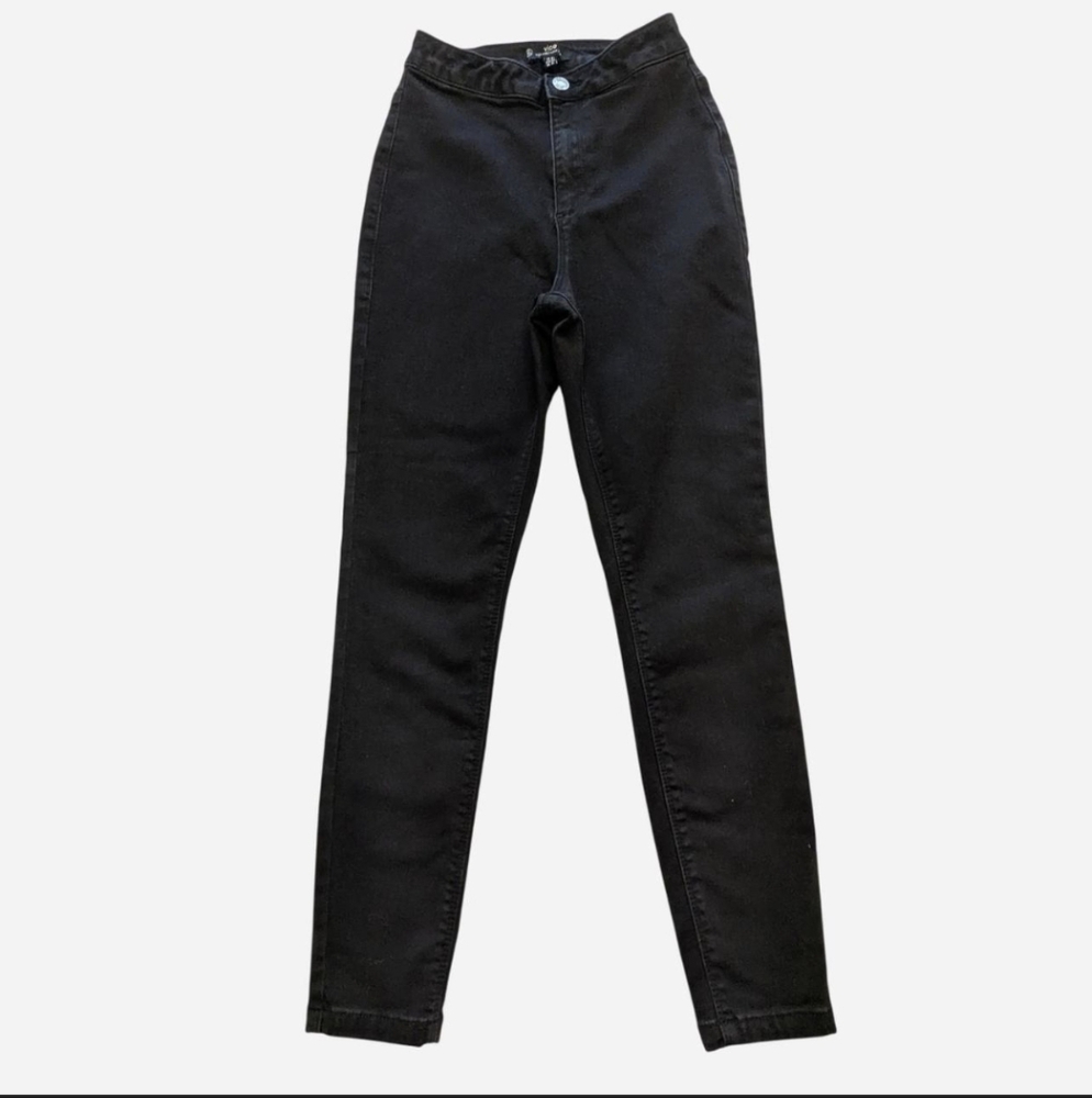 Black High Waisted Stretchy Skinny Jeans